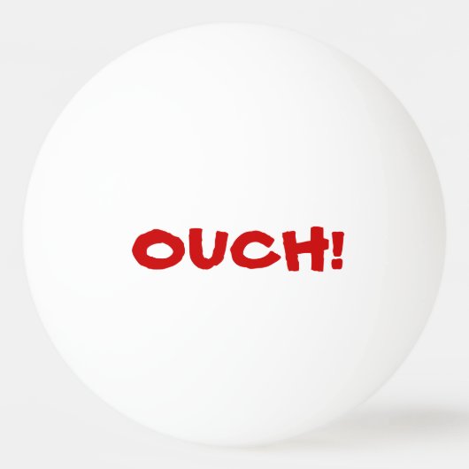 Ouch dat Hurts! Spreken Pingpongbal (Voorkant)