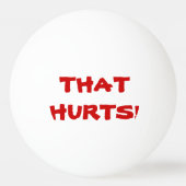 Ouch dat Hurts! Spreken Pingpongbal (Achterkant)