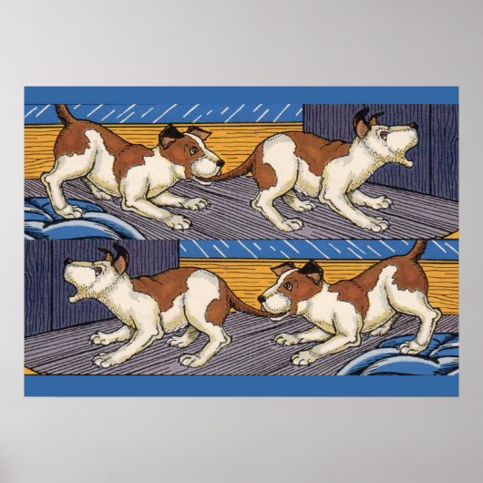 OUCH! dog bites dog Poster (Voorkant)