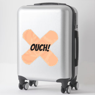 Ouch Grappige Plasterk Ongeluk Sticker