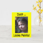 Ouch… kijkt Pijnlijk Kaart (Gele Bloem)