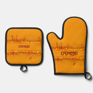Ouch Oven wanten & Pot Houders Set