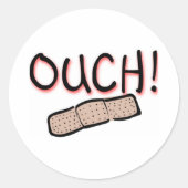 OUCH! RONDE STICKER (Voorkant)