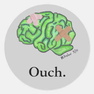 "Ouch" stickers