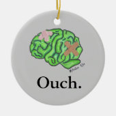 "Ouch"-versiering Keramisch Ornament (Voorkant)