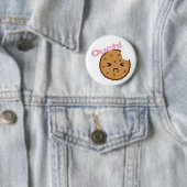 "Ouch!" zegt de Kawaii Cookie Ronde Button 5,7 Cm (In situ)