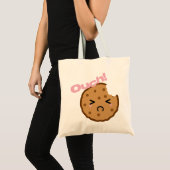 "Ouch!" zegt de Kawaii Cookie Tote Bag (Voorkant (product))