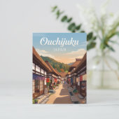 Ouchijuku Japan Briefkaart (Staand voorkant)