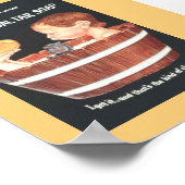 Oud 1920 Tar Tar Ad Boy in Wash Tub Poster (Hoek)