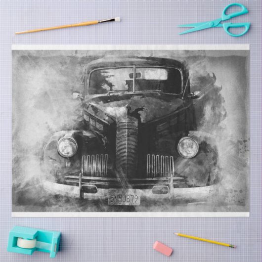 Oud 20x30-deklappapier voor auto's tissuepapier (Craft)