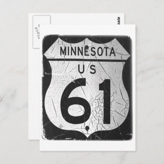 Oud 61-teken briefkaart (Voorkant / Achterkant)