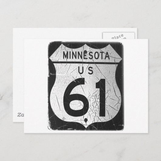 Oud 61-teken briefkaart (Voorkant / Achterkant)