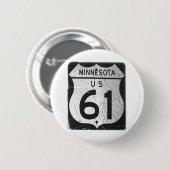 Oud 61-teken ronde button 5,7 cm (Voorkant /achterkant)