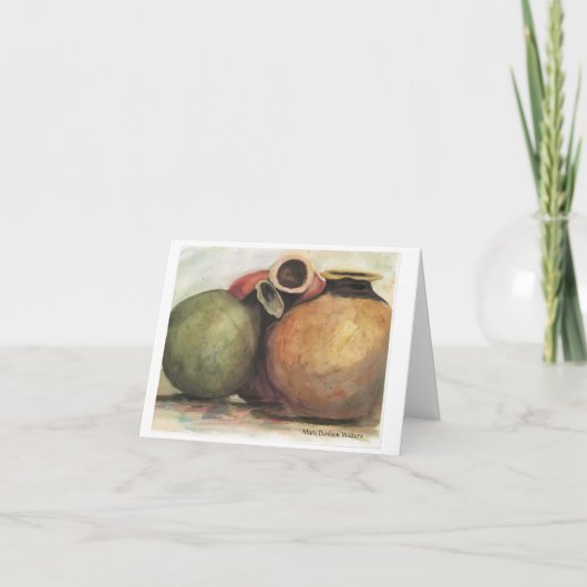 Oud Aardewerk Notecard Kaart (Voorkant)