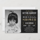 Oud Afbeelding Bridal Shower Invitations Kaart (Voorkant)