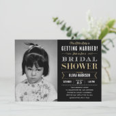 Oud Afbeelding Bridal Shower Invitations Kaart (Staand voorkant)