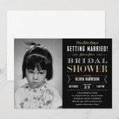 Oud Afbeelding Bridal Shower Invitations Kaart (Voorkant / Achterkant)