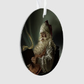 Oud afbeelding van de kerstman, de magie van de ke ornament (voorkant)