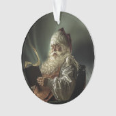 Oud afbeelding van de kerstman, de magie van de ke ornament (voorkant)