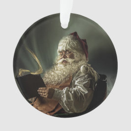 Oud afbeelding van de kerstman, de magie van de ke ornament
