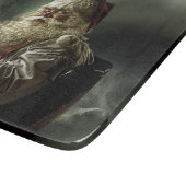 Oud afbeelding van de kerstmanie van de feestdagen snijplank (Hoek)