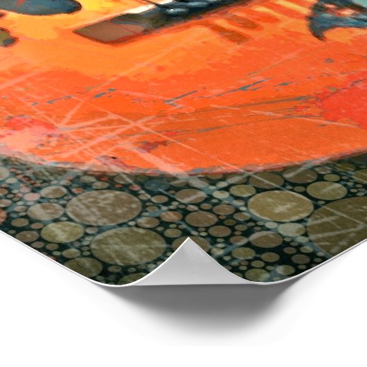 Oud akoestisch Poster (Hoek)