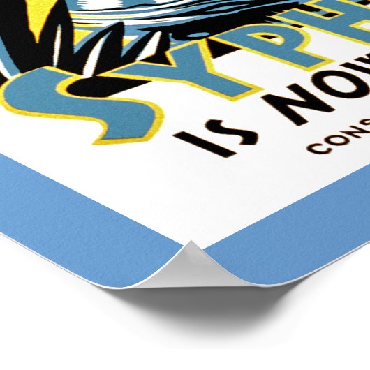 Oud als creatie ~ Syphilis is nu meetbaar Poster (Hoek)