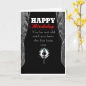 Oud als je dikke dame hoort zingen kaart (Gele Bloem)