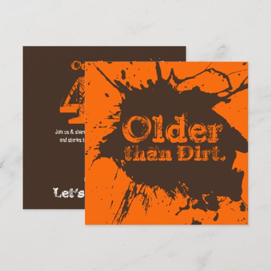 Oud als vuil - 40ste uitnodiging van de Dag van de (Voorkant / Achterkant)