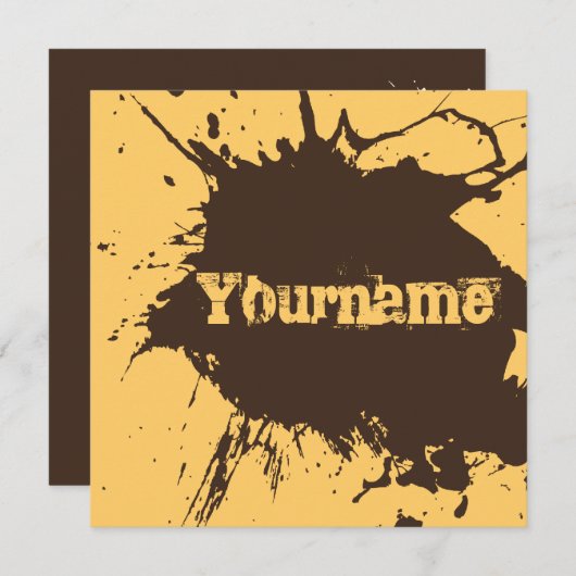 Oud als vuil - Roast & Dirt Party nodigt uit Kaart (Voorkant / Achterkant)