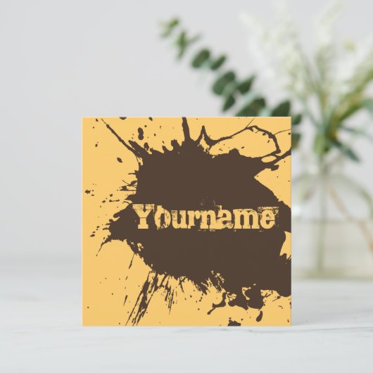 Oud als vuil - Roast & Dirt Party nodigt uit Kaart (Staand voorkant)