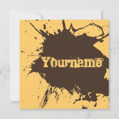 Oud als vuil - Roast & Dirt Party nodigt uit Kaart (Voorkant)