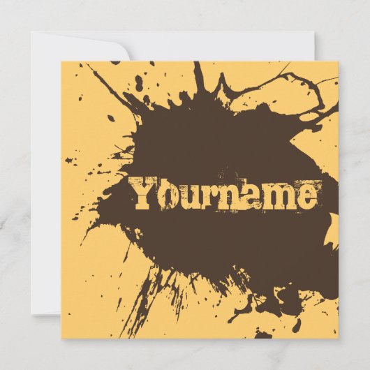 Oud als vuil - Roast & Dirt Party nodigt uit Kaart (Voorkant)