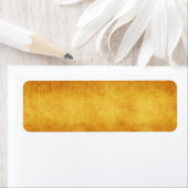 oud amber verbrand Umber Parchment Paper Etiket (Insitu)