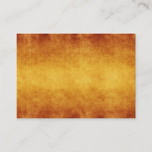  oud amber verbrand Umber Parchment Paper Visitekaartje (Voorkant)