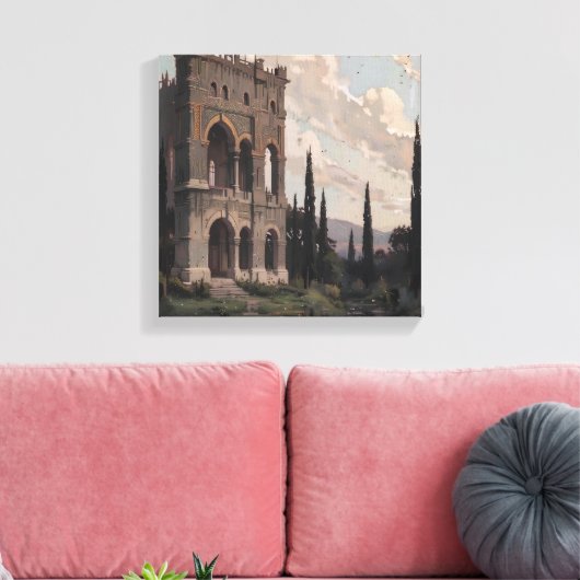 Oud Andalusisch paleis Canvas Afdruk (Insitu (Woonkamer))