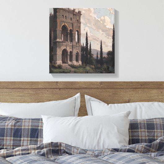 Oud Andalusisch paleis Canvas Afdruk (Insitu (Slaapkamer))