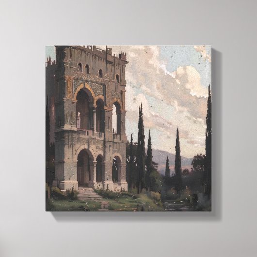 Oud Andalusisch paleis Canvas Afdruk (Voorkant)
