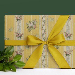 Oud Antiek Behang Geel Cadeaupapier