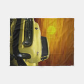  oud Antiek gele vrachtwagen Fleece Deken (Voorkant (Horizontaal))