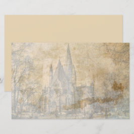 Oud antiek kasteel plakboek decoupage papier