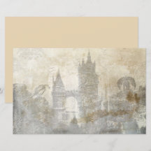 Oud antiek kasteel scrapbook decoupage papier