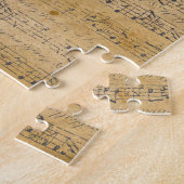 Oud  Antiek muziekblad 11 Legpuzzel (Zijkant)