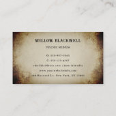  oud Antiek papier psychisch medium grunge Visitekaartje (Achterkant)