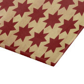 Oud Antiek papier roodborststerren primitief thema Snijplank (Hoek)