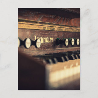 Oud Antiek pianoketoestel Briefkaart