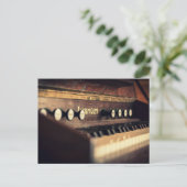 Oud Antiek pianoketoestel Briefkaart (Staand voorkant)