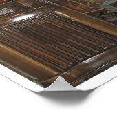 Oud/Antiek Poster van hout (Hoek)