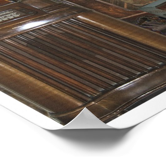 Oud/Antiek Poster van hout (Hoek)