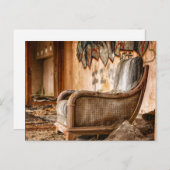 Oud Antiek stoel Briefkaart (Voorkant / Achterkant)